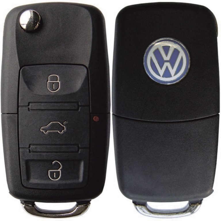 Capa de chave canivete 3 botões VW G4, G5