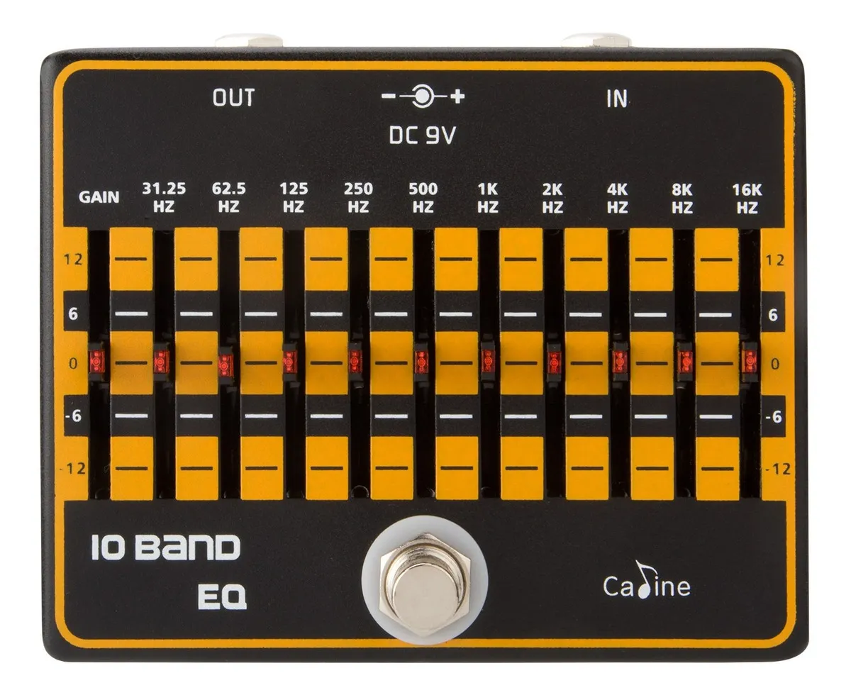 Pedal Equalizador 10 bandas para guitarra